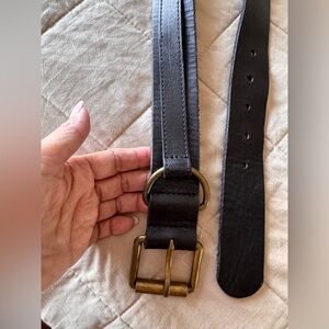 GAP Dark Brown Belt with Brass Buckle